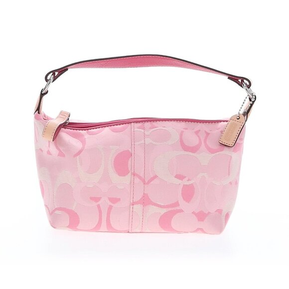 Coach VTG Y2K Pink Signature C Mini Soho Hobo Bag 6561 Y2K Cute Rare Bagette - Picture 1 of 2